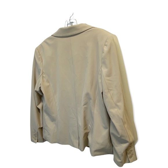 NWT Apostrophe Tan Lined One Button Blazer Size 18 - Picture 5 of 13